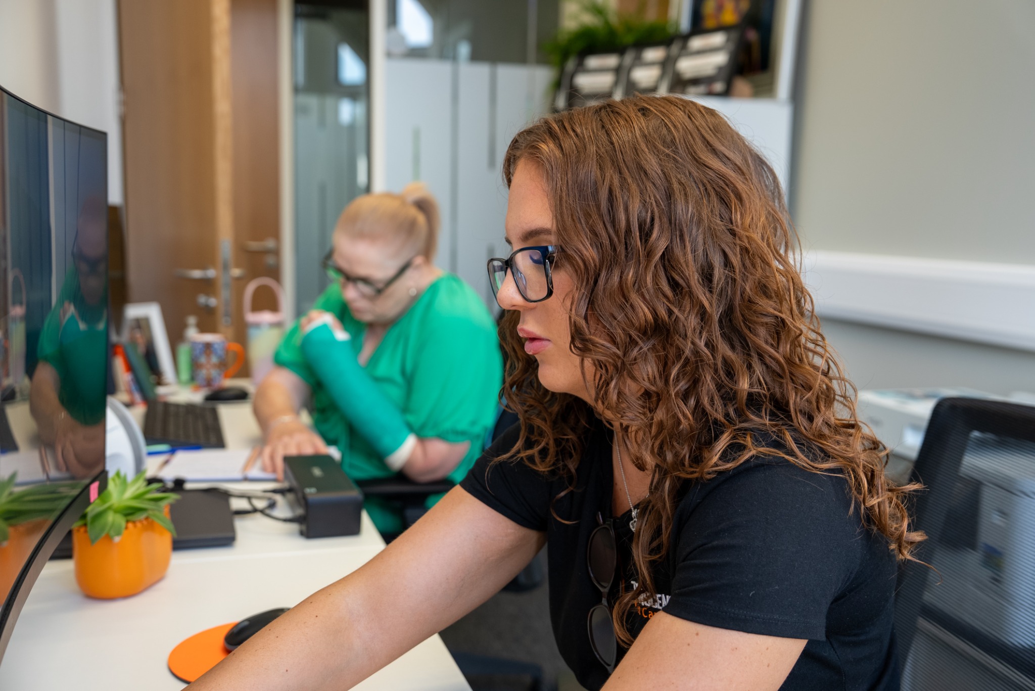The Transcend Fleet Care office team coordinating customer support