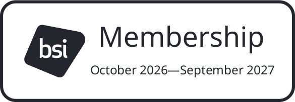 BSI Membership: October 2026 to September 2027